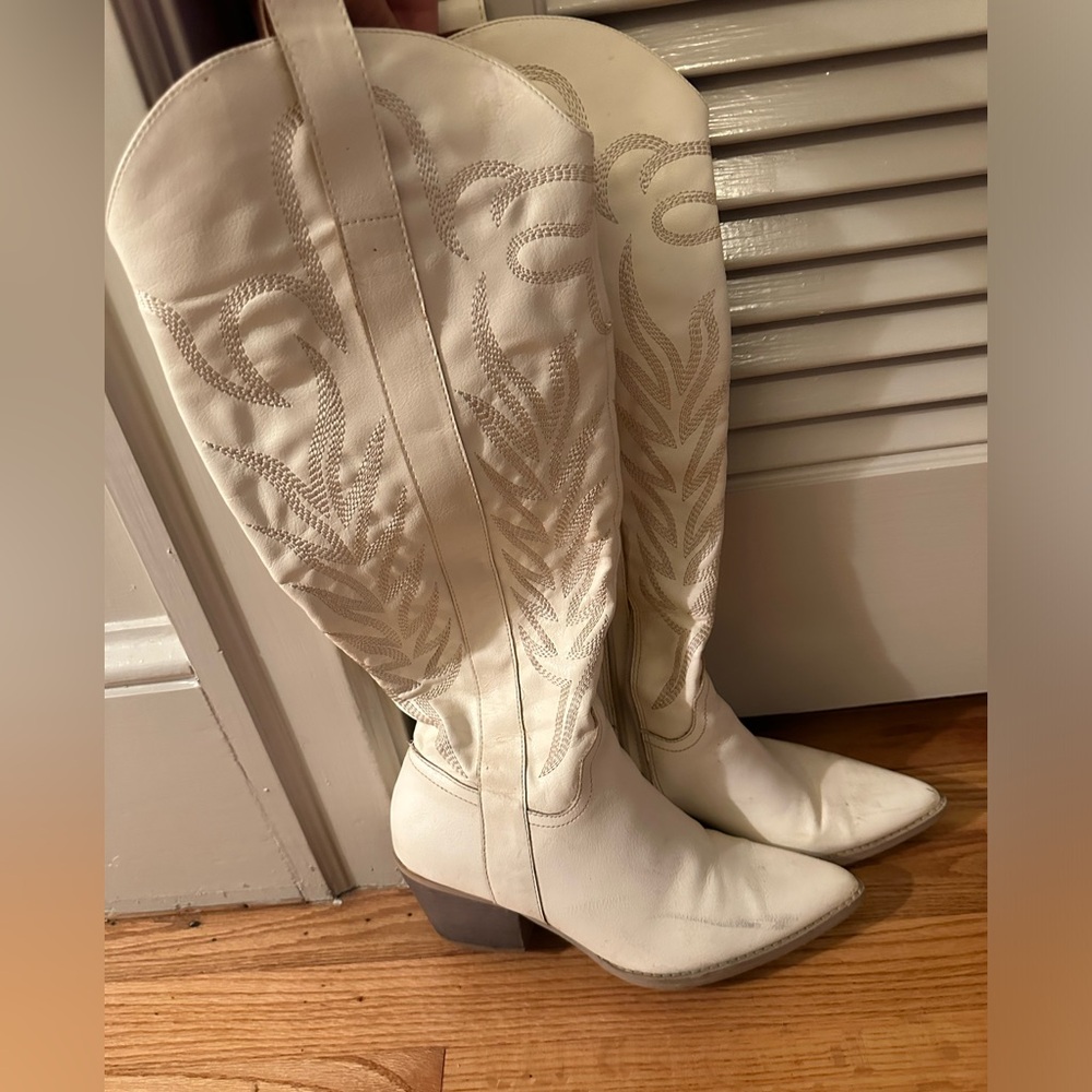 White Cowboy Boots